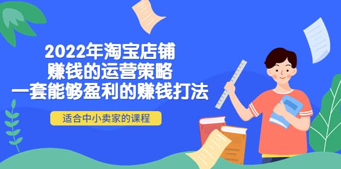 2022年淘宝店铺赚钱的运营策略：一套能够盈利的赚钱打法，适合中小卖家